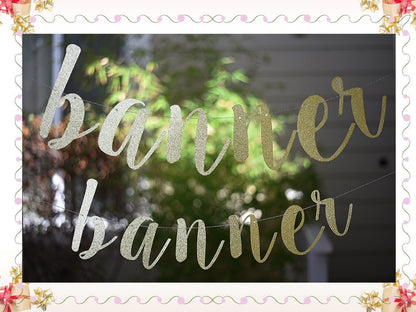 Baby name Glitter Banner | Baby Shower Banner Gold Sliver New Born Decor, Modern Baby Shower, Pregnancy Banner, Baby Announcement