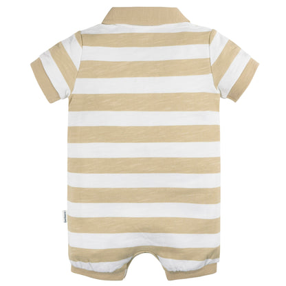 Gerber Baby Boys' Cotton Polo Romper