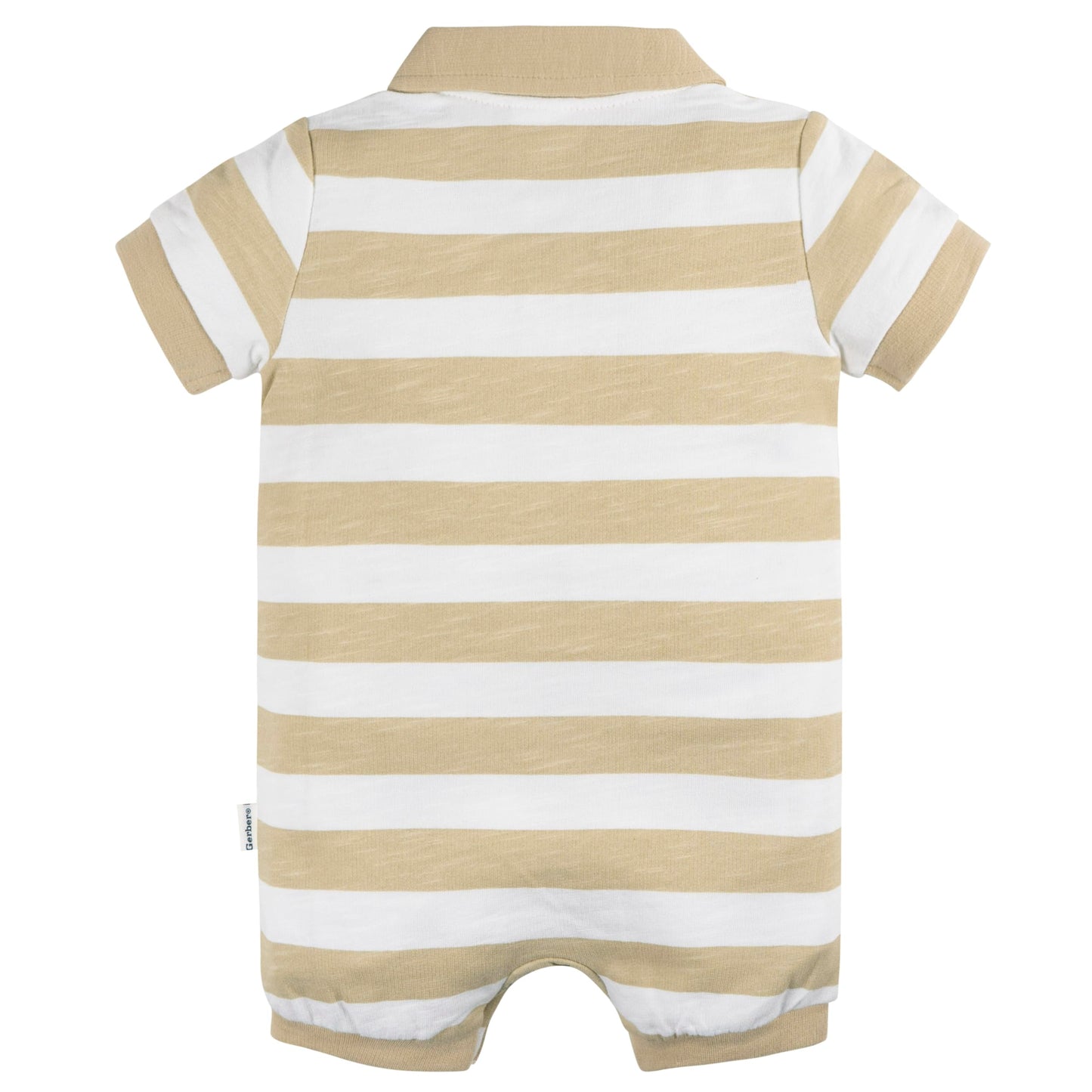 Gerber Baby Boys' Cotton Polo Romper