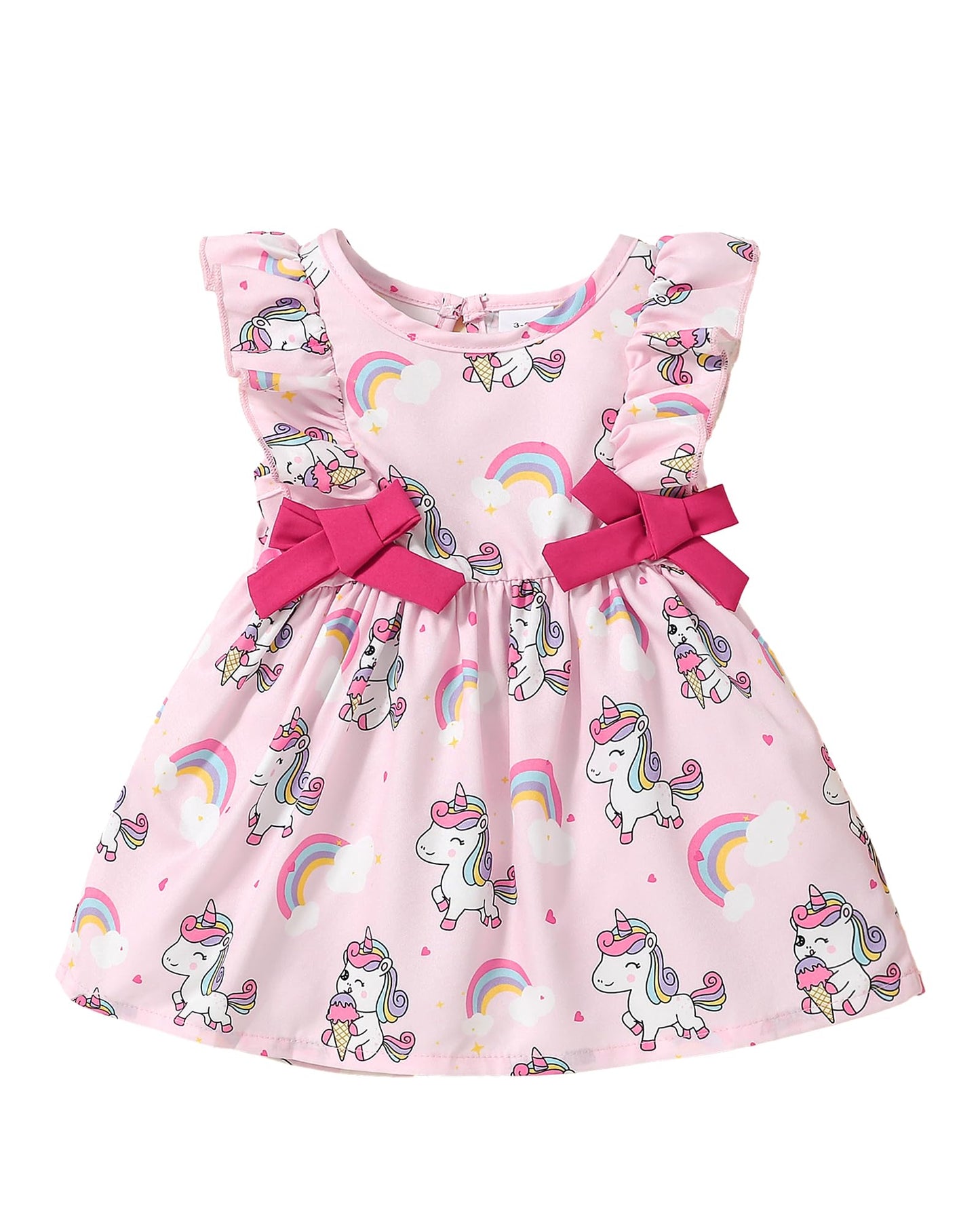 Mioglrie Baby Girl Dress Summer Girl Clothes Infant Outfits Ruffle Sleeveless Sundress Playwear Cute Dresses for Girls