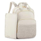mommore Diaper Bag Small Diaper Backpack Stylish Baby Travel Backpacks with Insulated Pockets, Changing Pad, Stroller Straps