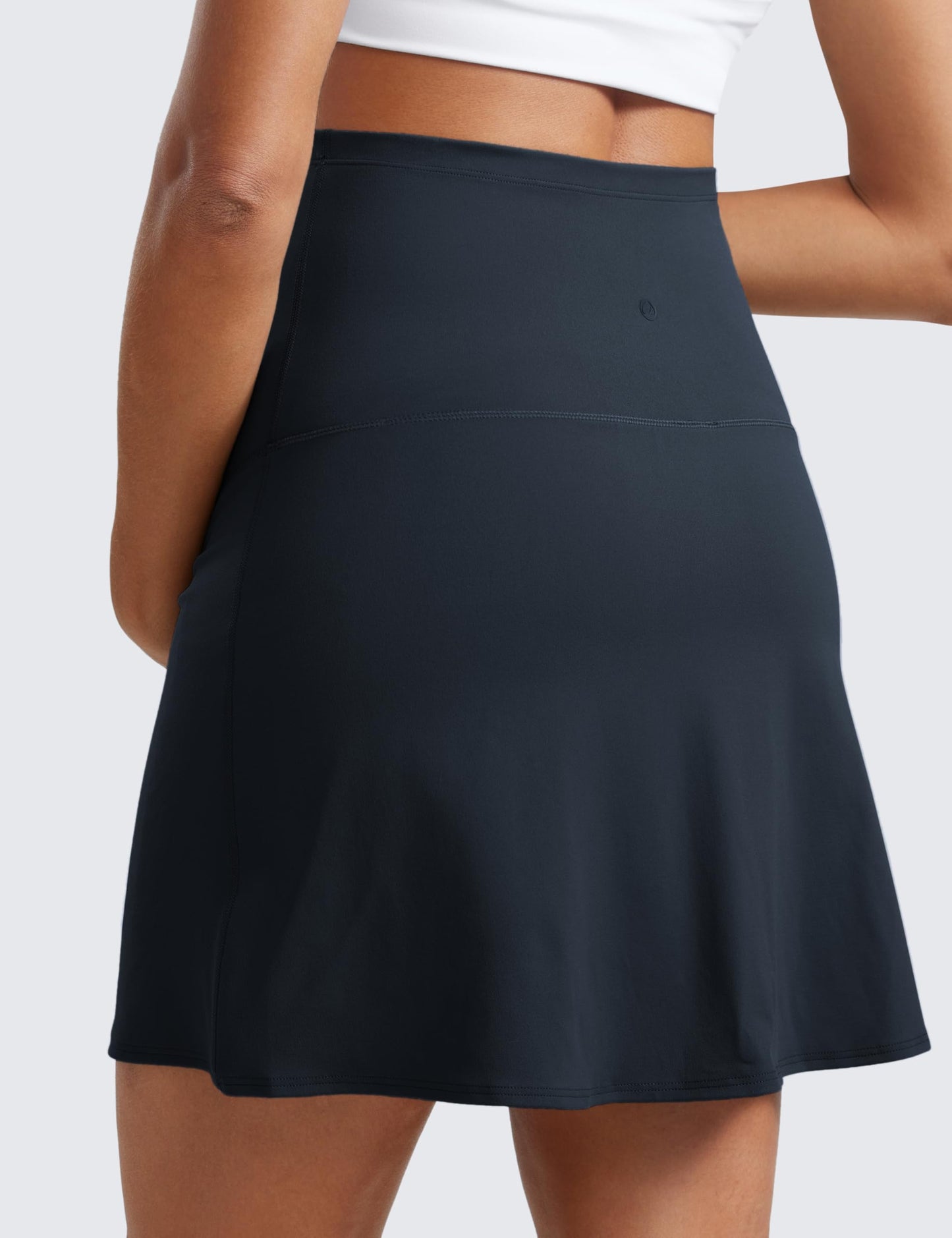 CRZ YOGA Butterluxe Maternity High Waisted Skirts for Women A Line Golf Tennis Workout Casual Pregnancy with Shorts Pockets