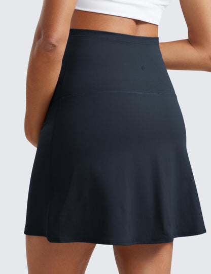CRZ YOGA Butterluxe Maternity High Waisted Skirts for Women A Line Golf Tennis Workout Casual Pregnancy with Shorts Pockets
