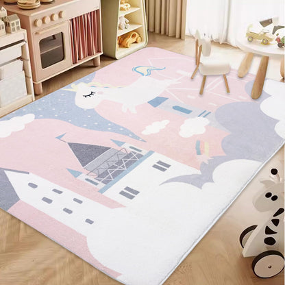ABREEZE Kids Rug Play Mat Ultra Soft Rugs for Bedroom, 3.3'x5' Non Slip Cartoon Children Nursery Rug Area Rug Kids Carpet for Bedroom Decor Playroom Living Room