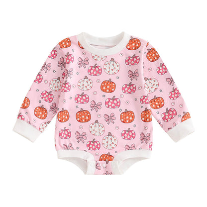 Easter Newborn Baby Girl Clothes Fuzzy Bunny Embroidery Romper Sweatshirt Bubble Jumpsuit Toddler Baby Girl Outfit