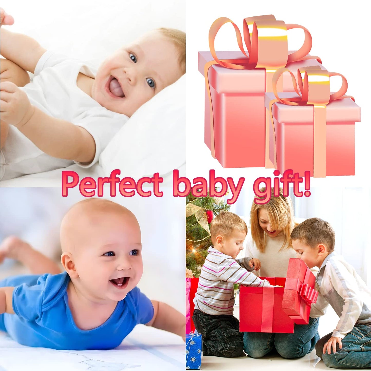 Baby Wrist Rattle Socks and Foot Finder Set Baby Rattles Toys for 0-12 Month, Infant Girl Boy Toys for Babies 3-6 Months, Newborn Hand & Foot Toys for 0 to 9 Months, Baby Easter Gifts