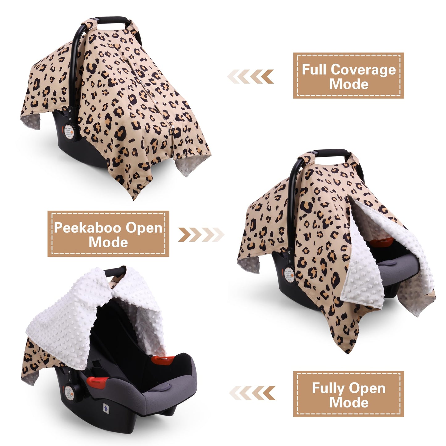 Rquite Car Seat Cover Baby, Carseat Covers Baby Boy, Minky Infant Car Seat Cover Winter, Peekaboo Opening Car Seat Canopy, Multi-use Baby Carrier, Stroller, Nursing Cover, Minky Blanket, Dinosaur