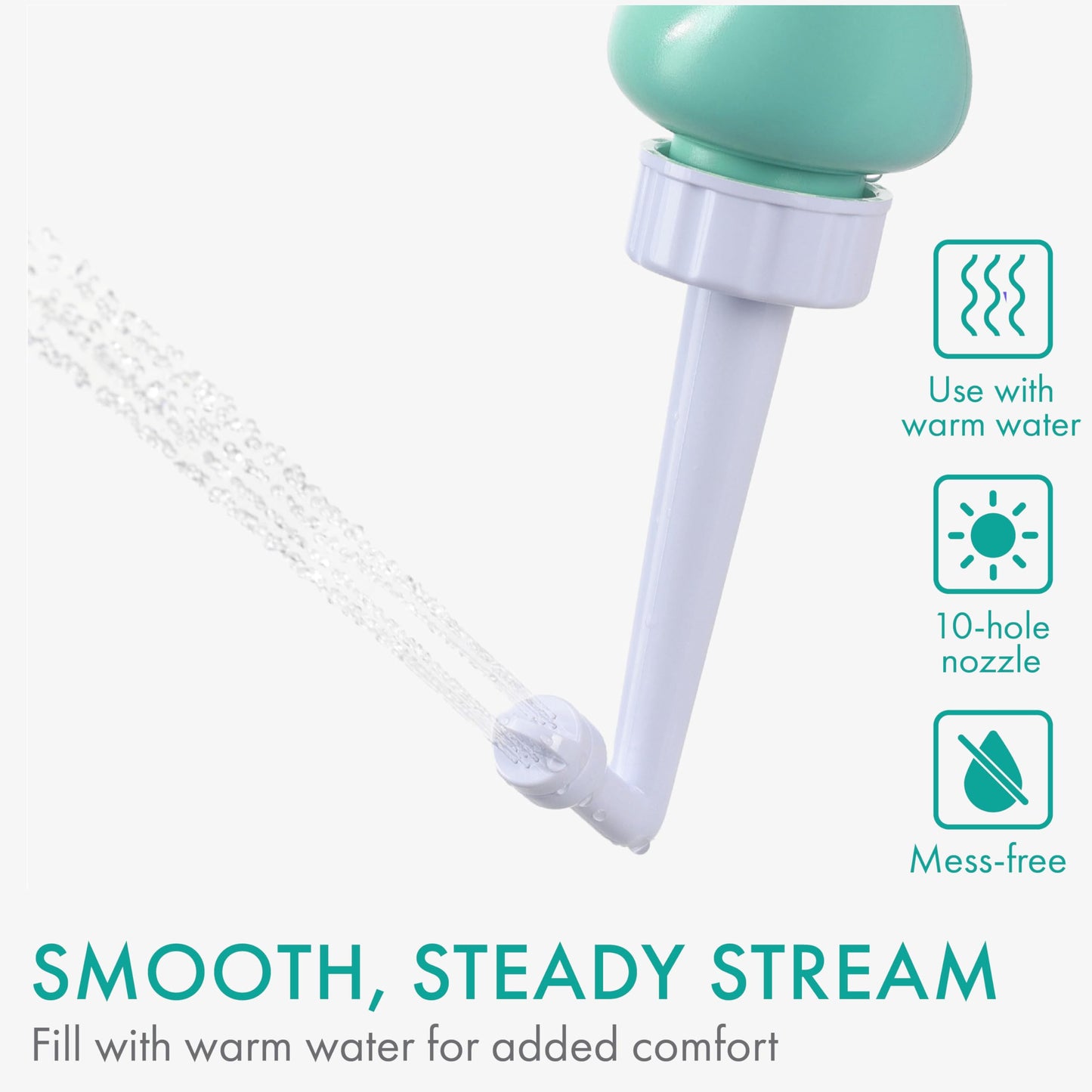 Peri Bottle - Postpartum and Perineal Care - FSA HSA Eligible - Portable Hand Held Travel Bidet Sprayer for Women or Men - Handheld Jet Spray Bottle for Toilet - Pack of 1 - Blue
