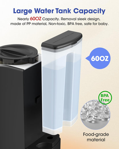 Instant Formula Maker, Fast and Customizable Formula Dispenser Machine with Accurate Temperature Control for Baby, Automatic Powder Blending for All Brands of Bottles and Formula, White