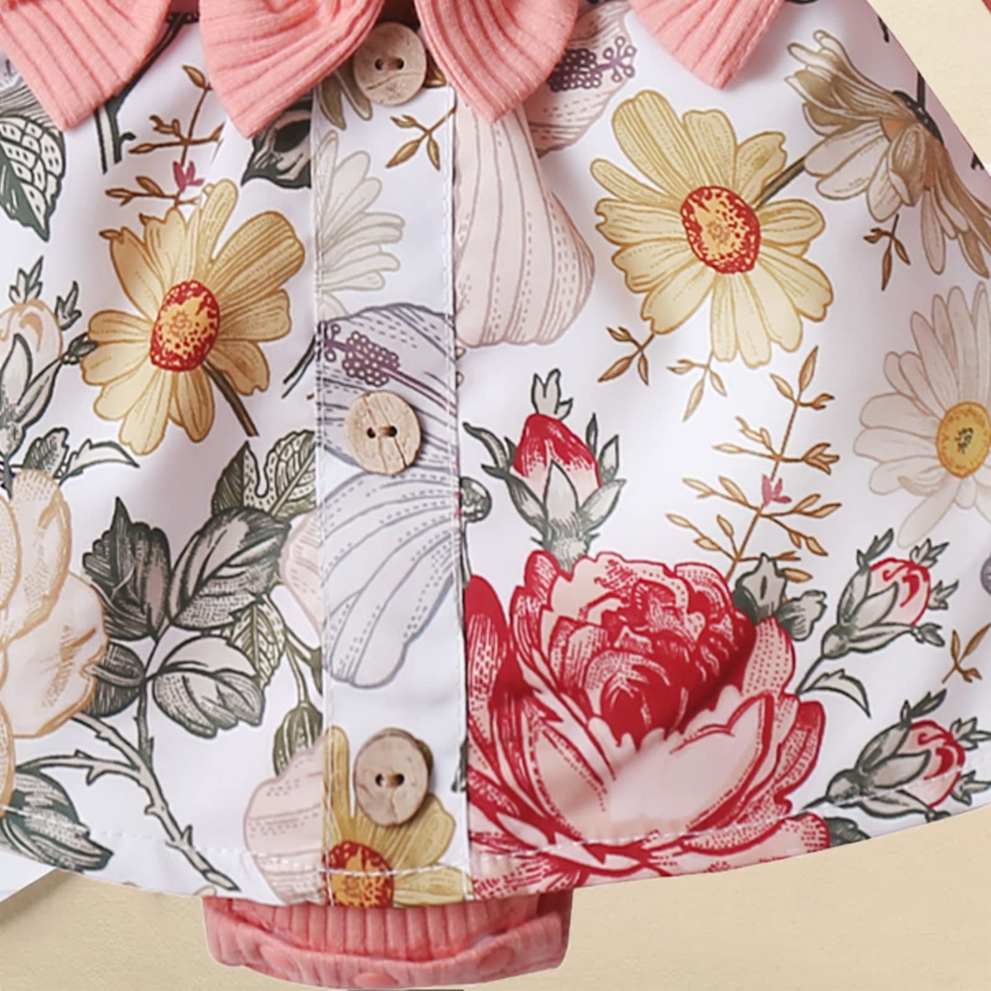 Newborn Baby Girl Clothes Infant Romper Floral Suspender Dress Ruffle Sleeve Onesie Outfit Jumpsuit Headband Spring Summer