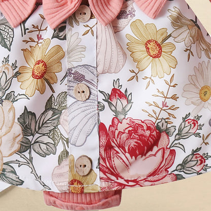 Newborn Baby Girl Clothes Infant Romper Floral Suspender Dress Ruffle Sleeve Onesie Outfit Jumpsuit Headband Spring Summer