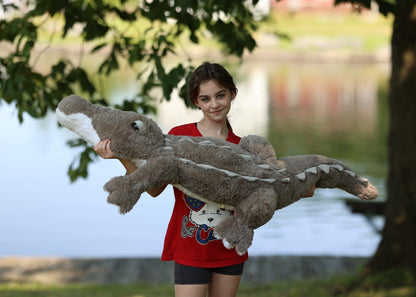 MorisMos Giant Alligator Stuffed Animal, 67inch Soft Large Alligator Plush Toy, Big Stuffed Crocodile Gifts for Kids Boys Girls