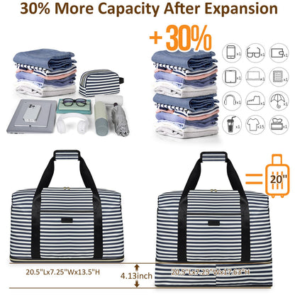Expandable Travel Duffle Bags Weekender Overnight Bags for Women Men Hospital Bag for Women Labor Delivery with Toiletry Bag Waterproof