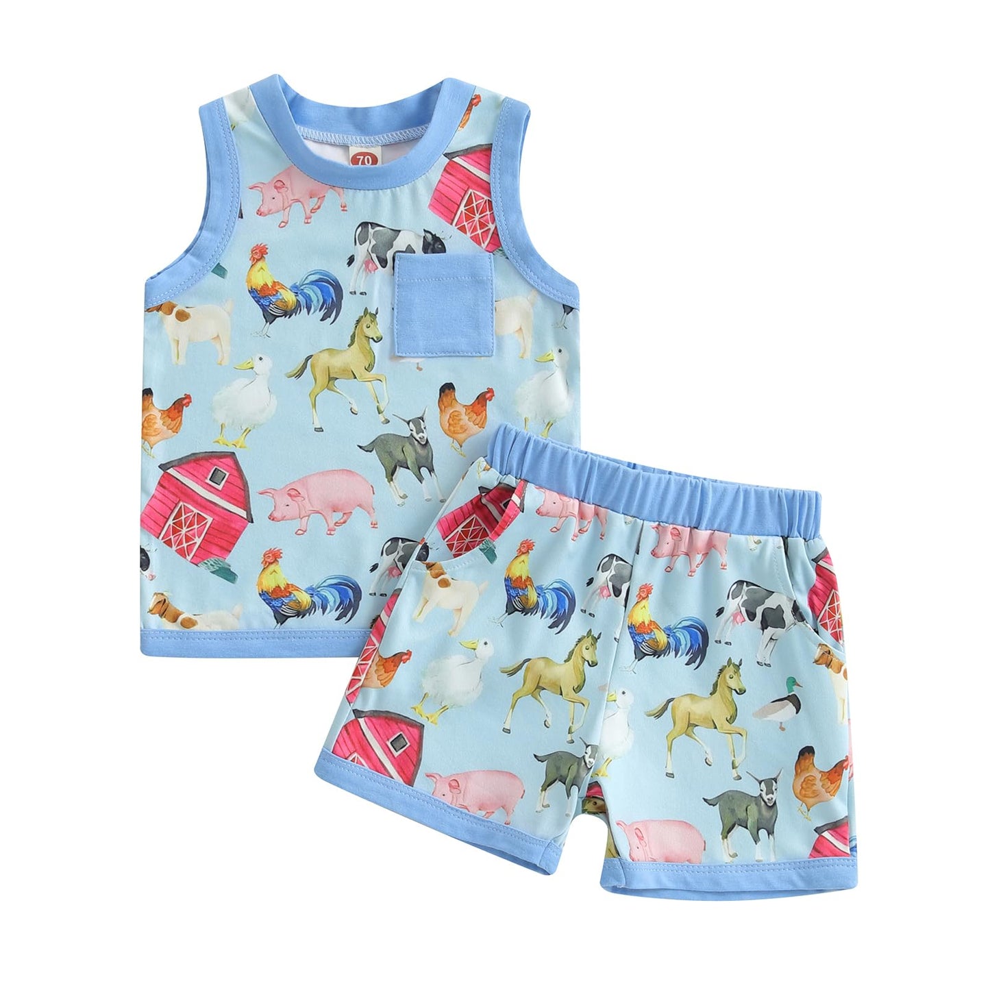 Baby Boy Summer Clothes Striped Tank Tops Camisoles and Shorts Newborn Boys Spring Summer Outfit