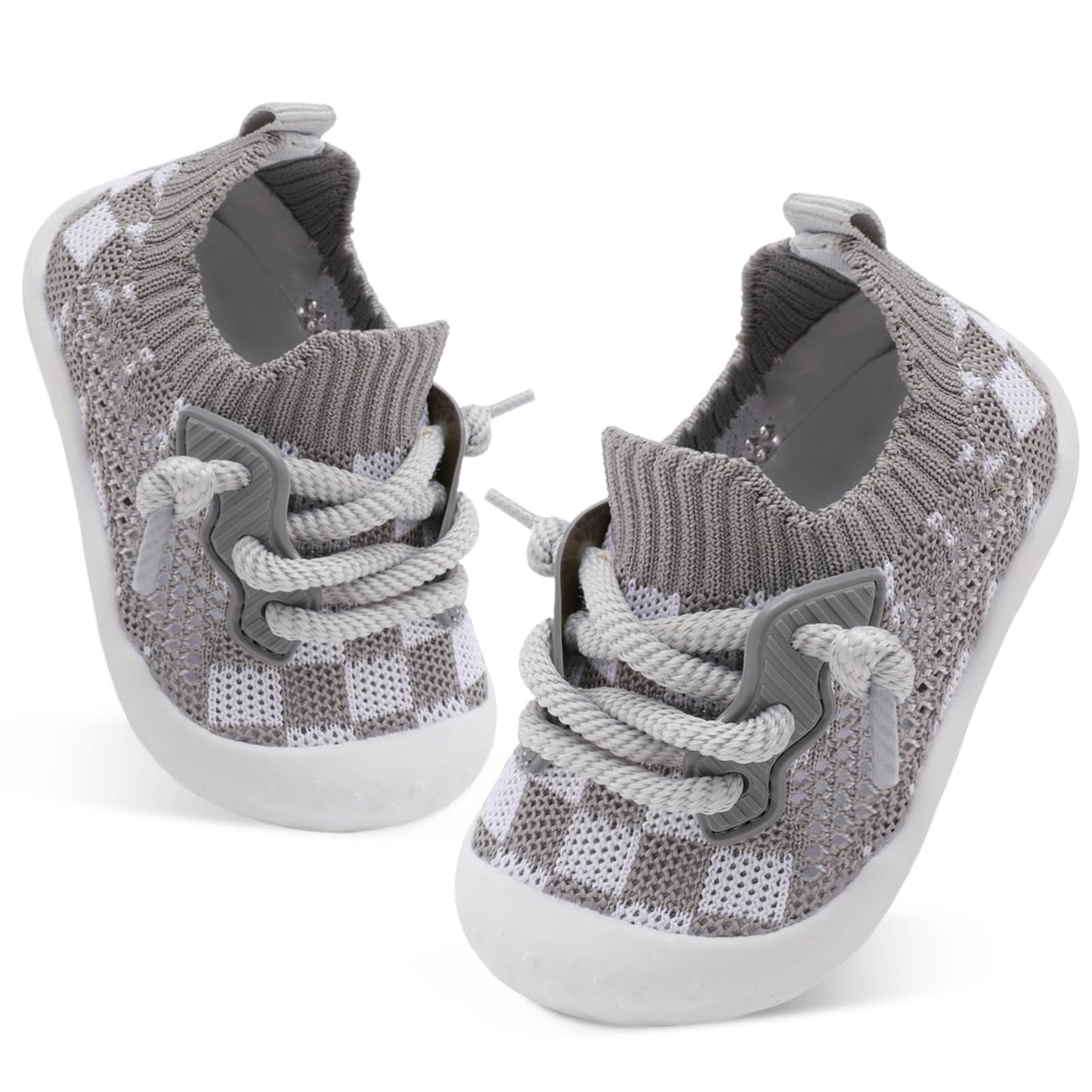 BARERUN Baby Shoes Baby First Walking Shoes Infant Sneakers Wide Barefoot Slip on Soft Sole Boys Girls Crib Shoe Toddler Breathable Lightweight House Socks