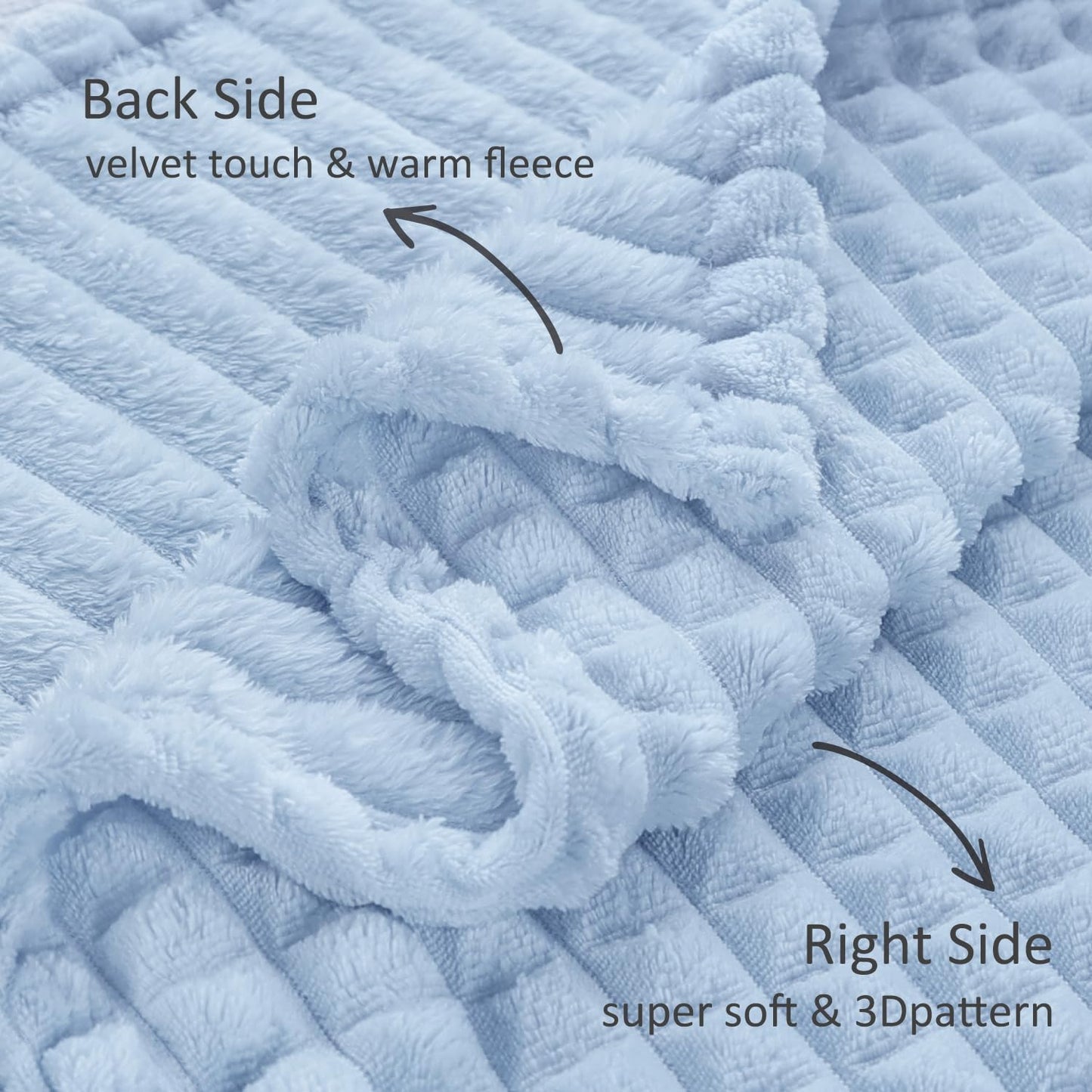 HOMRITAR Baby Blanket for Boys Girls Fleece Super Soft Plush Fuzzy Cozy Toddler Blanket with Square 3D Jacquard Grid Design Luxury Lightweight Bed Blanket for Newborn Infant Cream, 30 x 40 Inch