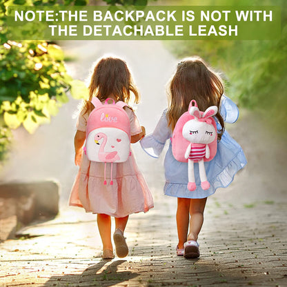 VASCHY Toddler Backpack, Baby Boys and Girls Cute Plush Animal Small Daycare Backpack for Baby Little Kids Yellow Cat