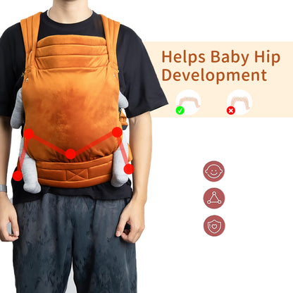 Baby Carrier for Newborn to Toddler, 7-35 lbs Weight Capacity, Ergonomic Backpack Design, Front and Back Facing Options, Blue