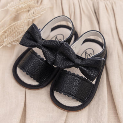Kannior Infant Boys Girls Sandals Breathable Premium Baby Summer Outdoor Casual Beach Shoes Lightweight Toddler Flower Bowknot Anti Slip Rubber Sole Newborn Prewalker First Crib Shoes