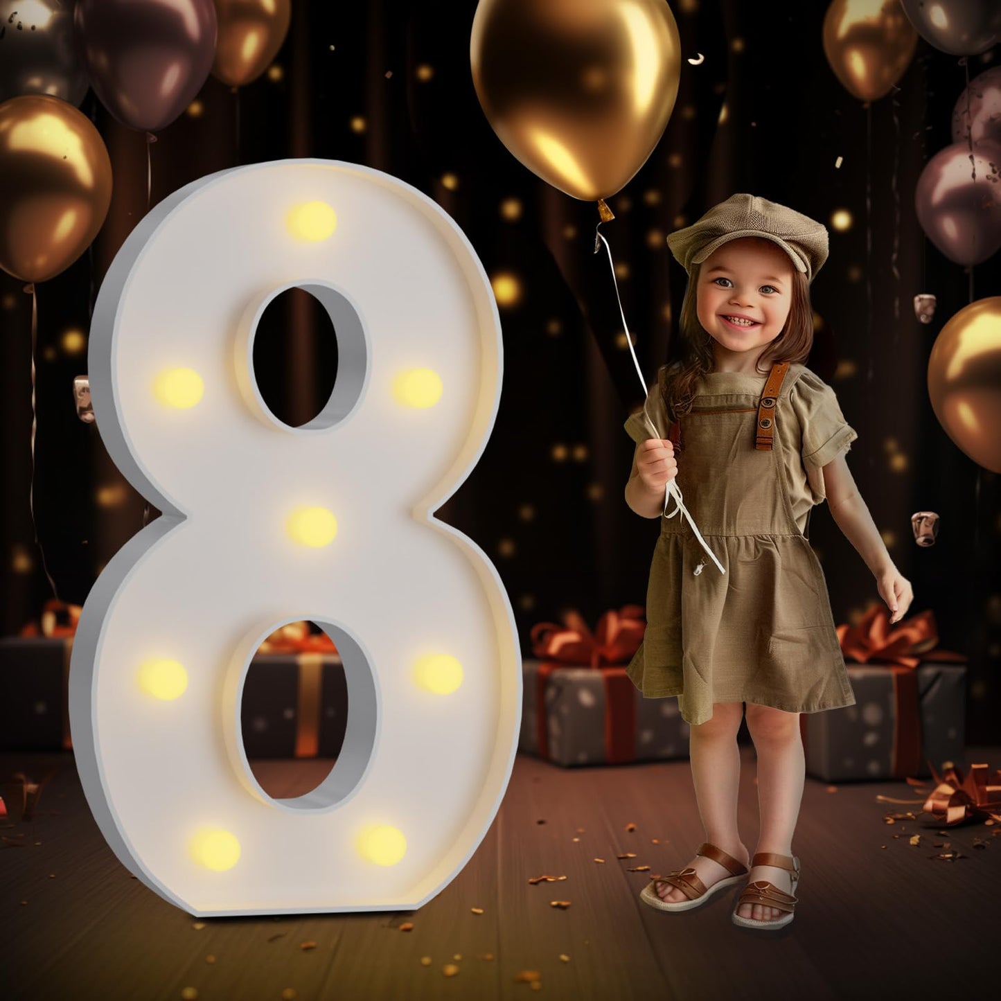 imprsv Marquee Light Up Letters, 3FT Mosaic Letters with Light for Baby Shower Graduation Party Decor, Large A for Engagement Wedding Party Decorations (Need to Assemble)