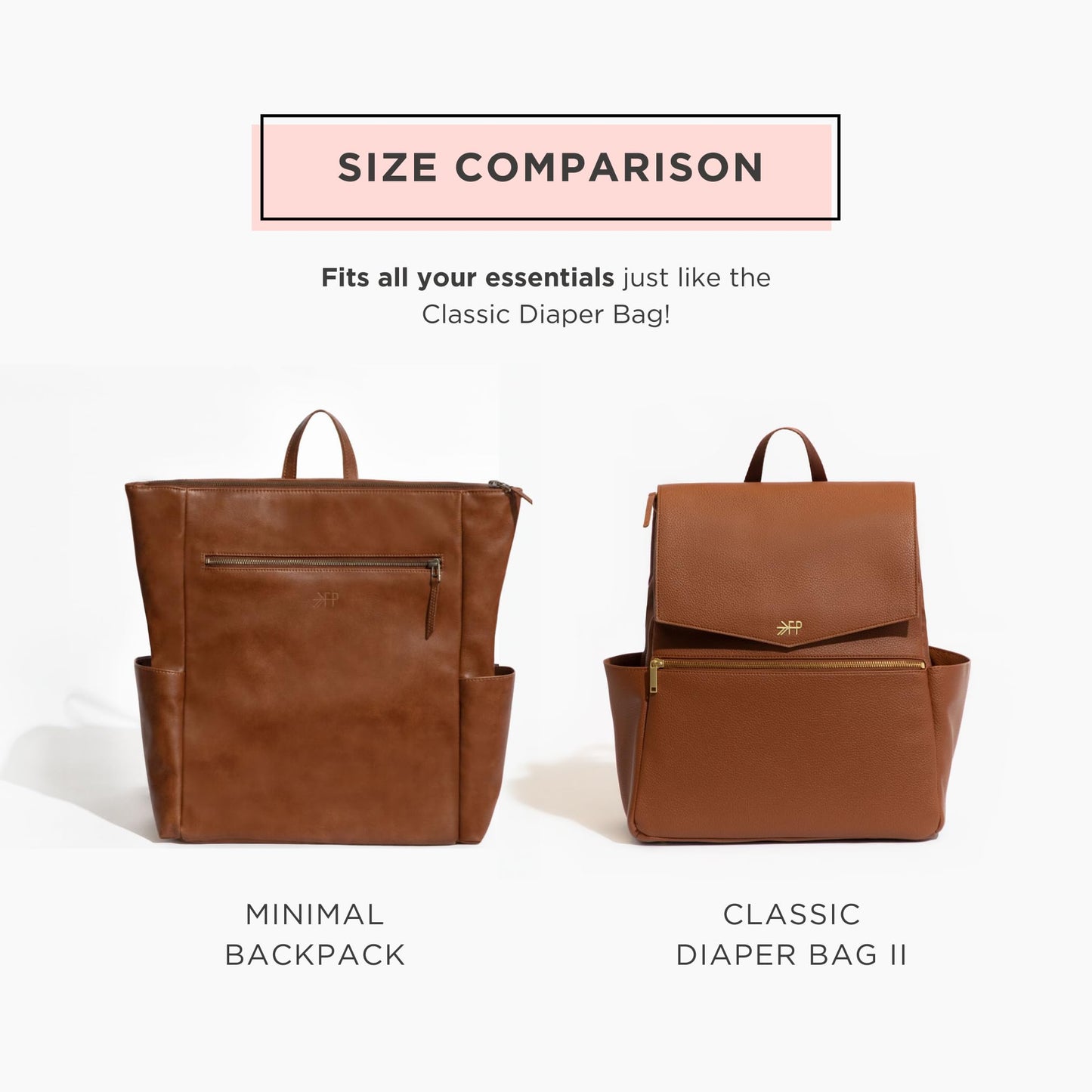 Freshly Picked Minimal Diaper Bag Backpack, Croc