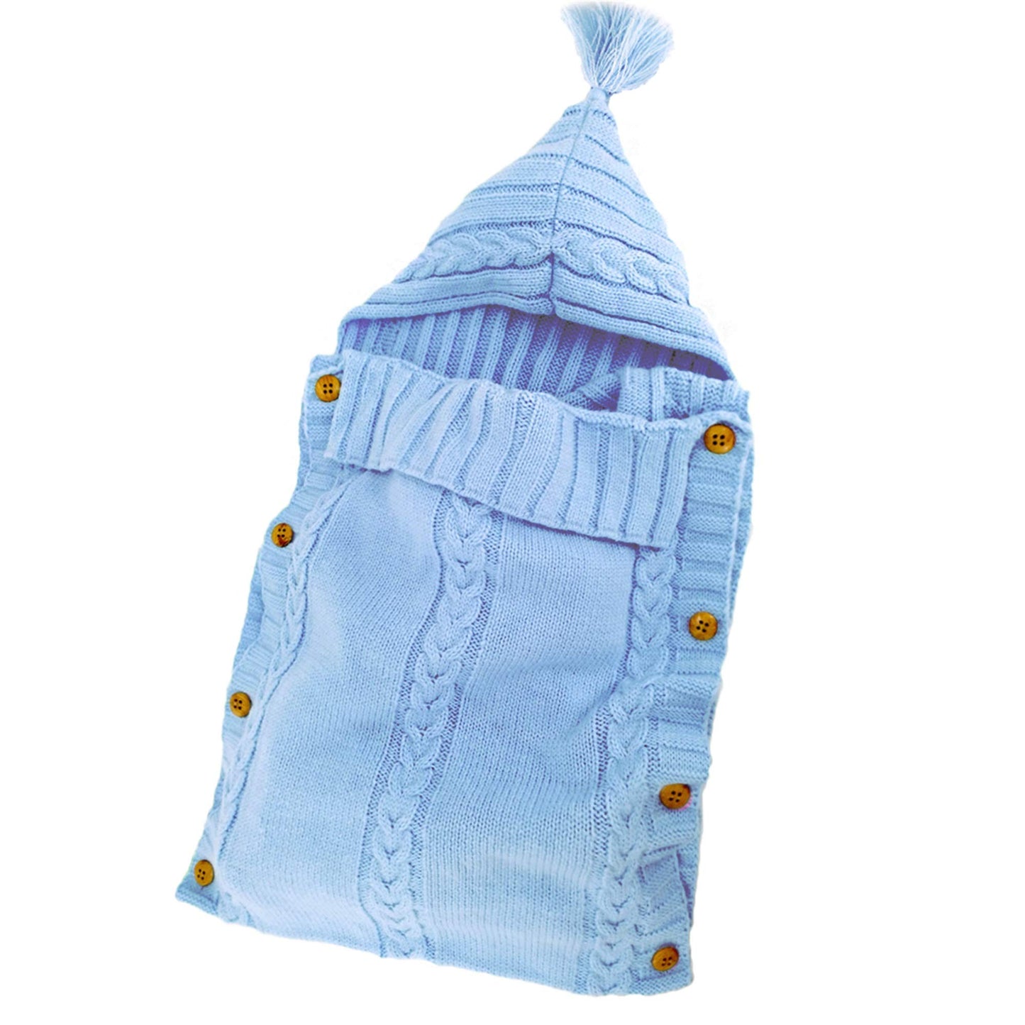 XMWEALTHY Newborn Baby Wrap Swaddle Blanket Knit Sleeping Bag Receiving Blankets Stroller Wrap for Baby(Dark Gray) (0-6 Month)