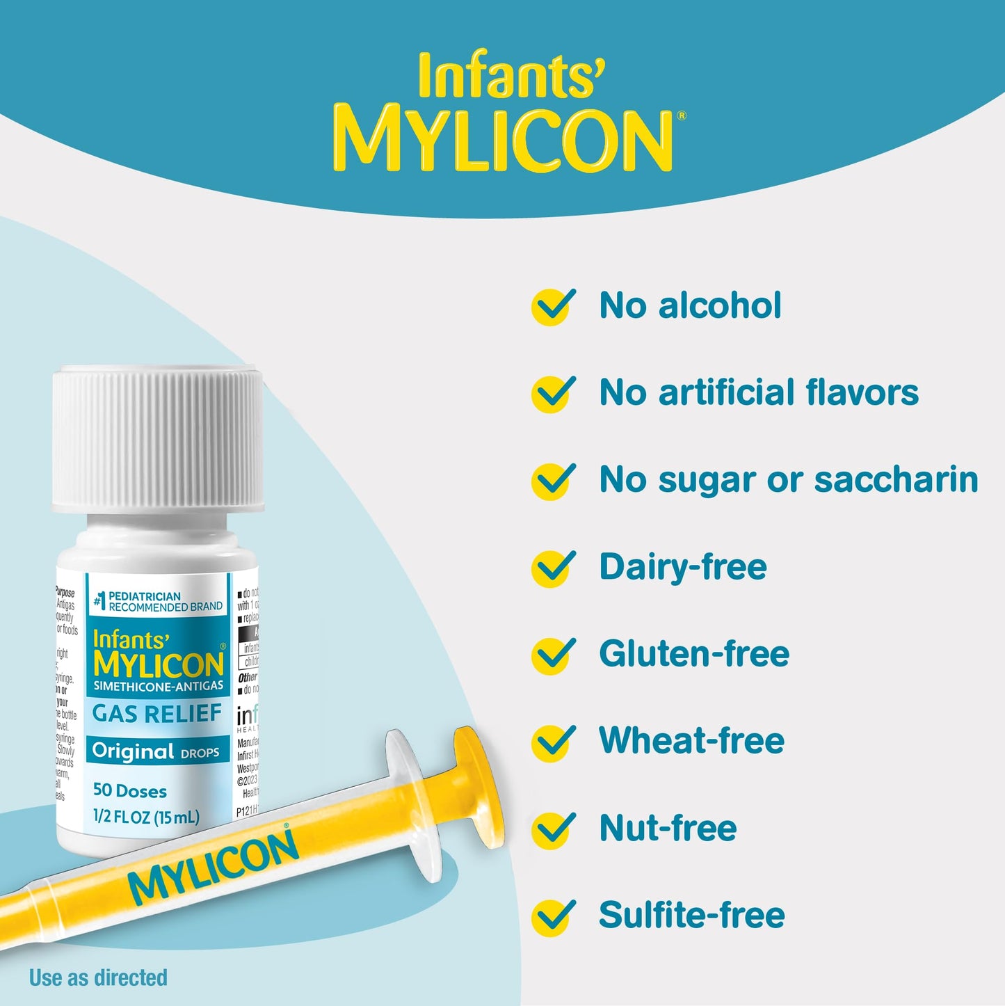 Mylicon Gas Relief Drops for Infants and Babies, Original Formula, 1 Fluid Ounce