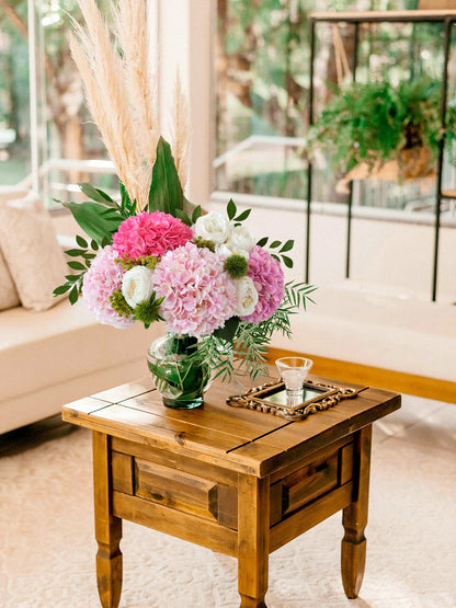 4 Pcs Pink Hydrangeas Artificial Flowers, 20 inches Large Lifelike Fake Silk Flowers, Faux Hydrangeas Flowers for Wedding Home Party Decor Baby Shower Table Centerpiece