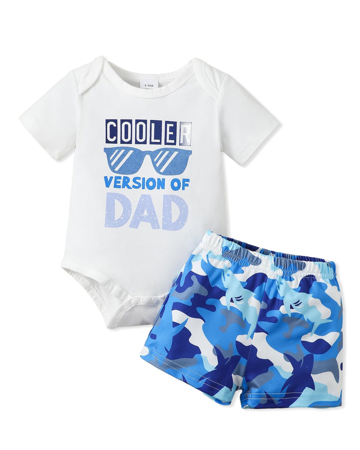 NZRVAWS Newborn Baby Boy Clothes Letter Printed Romper Shorts Summer Infant Outfits Camo Clothing Set 0 3 6 9 12 Months
