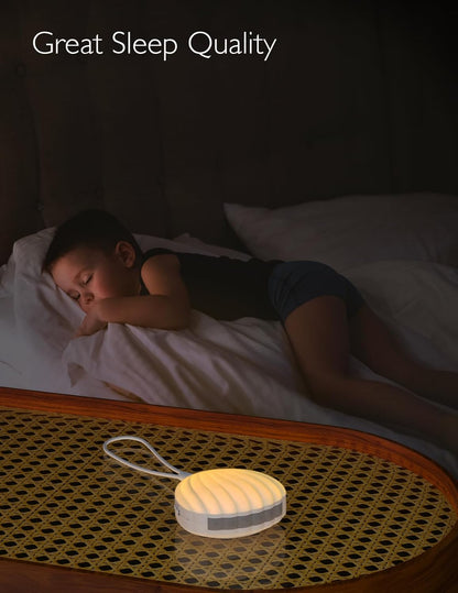 Momcozy Portable Sound Machine - White Noise Machine with 15 Soothing Sounds - Night Light - USB Rechargeable - Ideal for Travel, On-The-Go Use,Helps Baby, Kids, and Adults Sleep Better