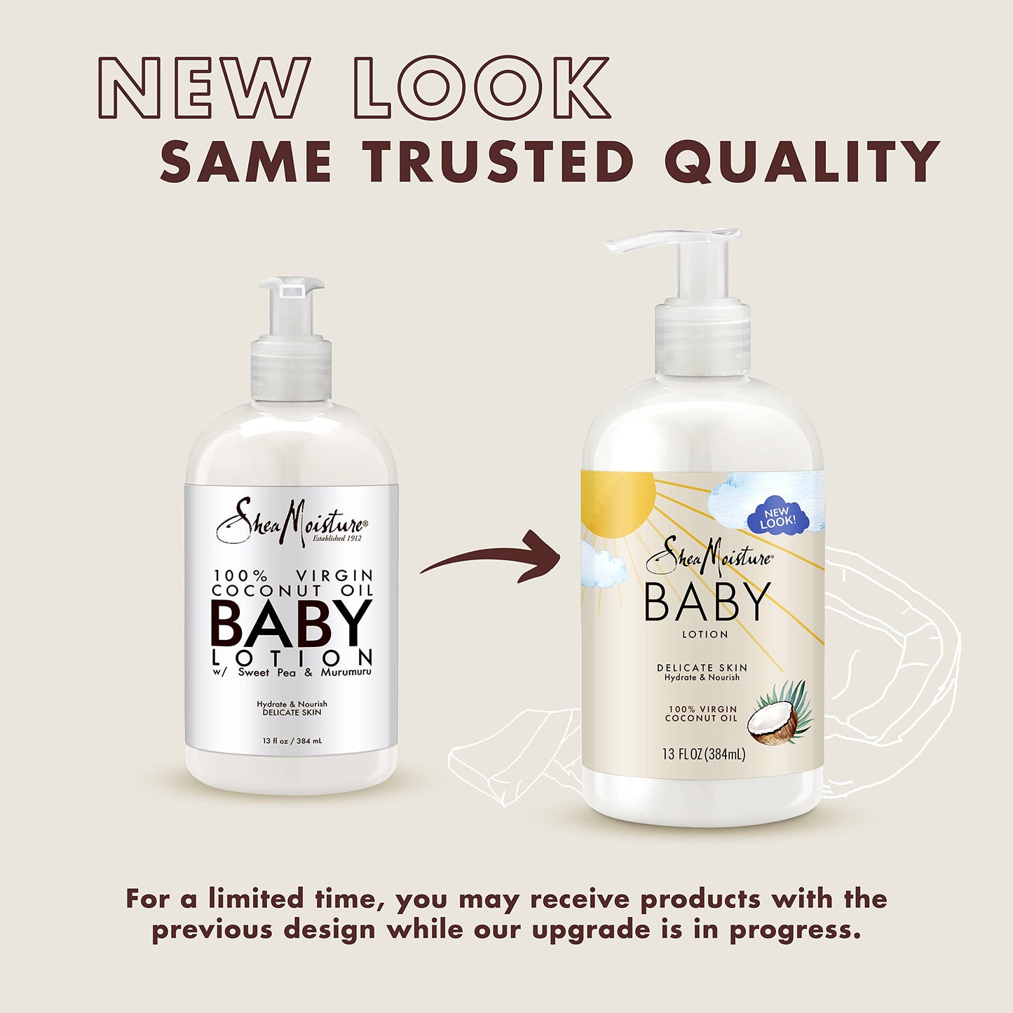 SheaMoisture Baby Lotion for Baby Skin 100% Virgin Coconut Oil, Clear Skin Moisturizer 8 oz