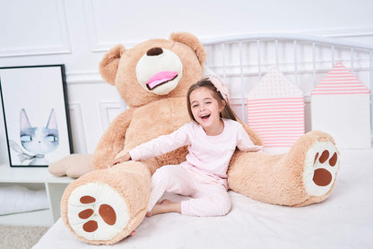 IKASA Giant Teddy Bear Plush Toy Stuffed Animals(Brown,78 inches)