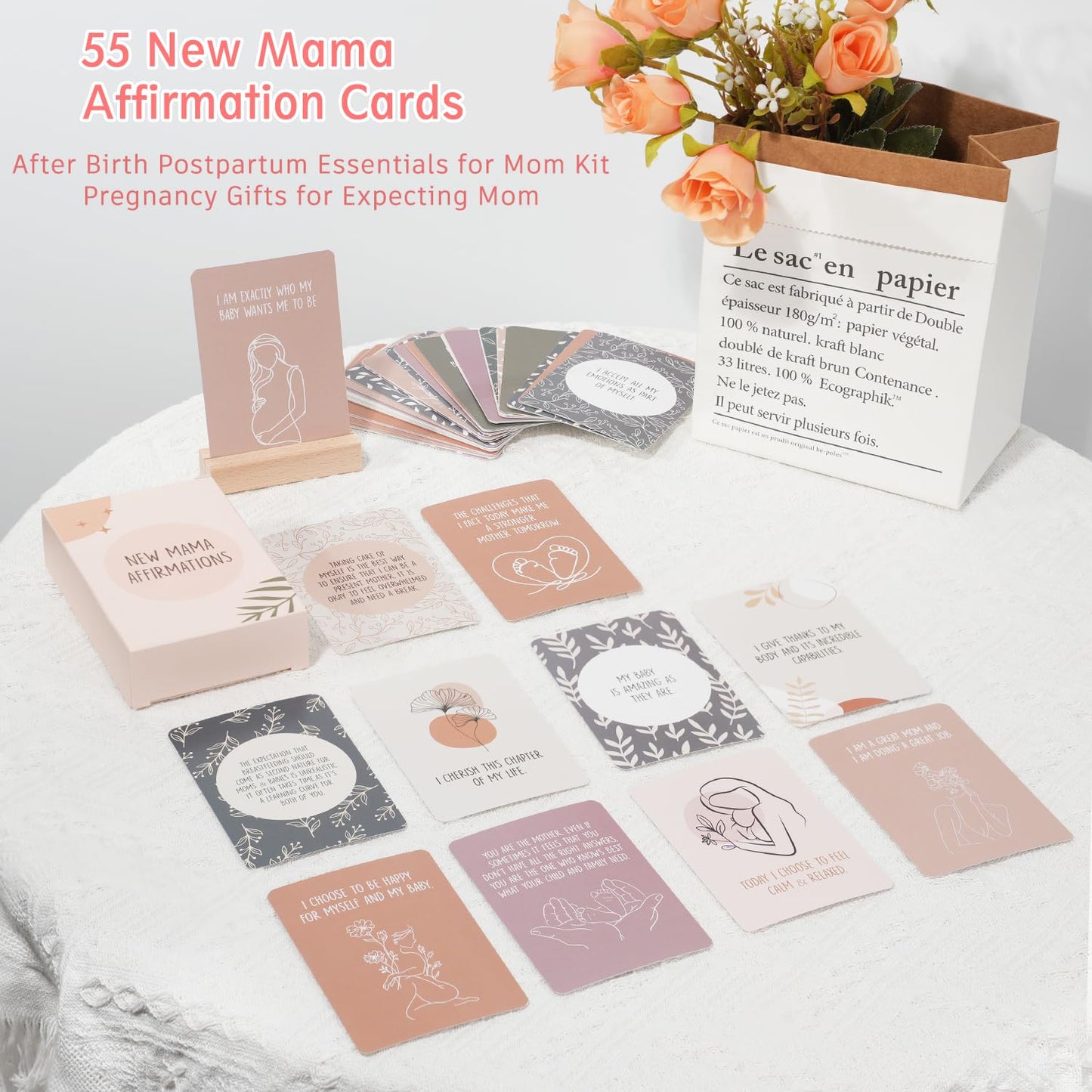 New Mom's Gifts & Baby Girl Gift, Baby Shower Gifts for Mom to Be, Expecting Moms, First Time Mothers Day Gift for New Mom, 13-Piece Pregnancy Care Package for Women