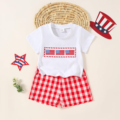 Yvowming Toddler Baby Boy Clothes Kids Summer Truck Print T Shirt Short Set with Pockets 0-4T