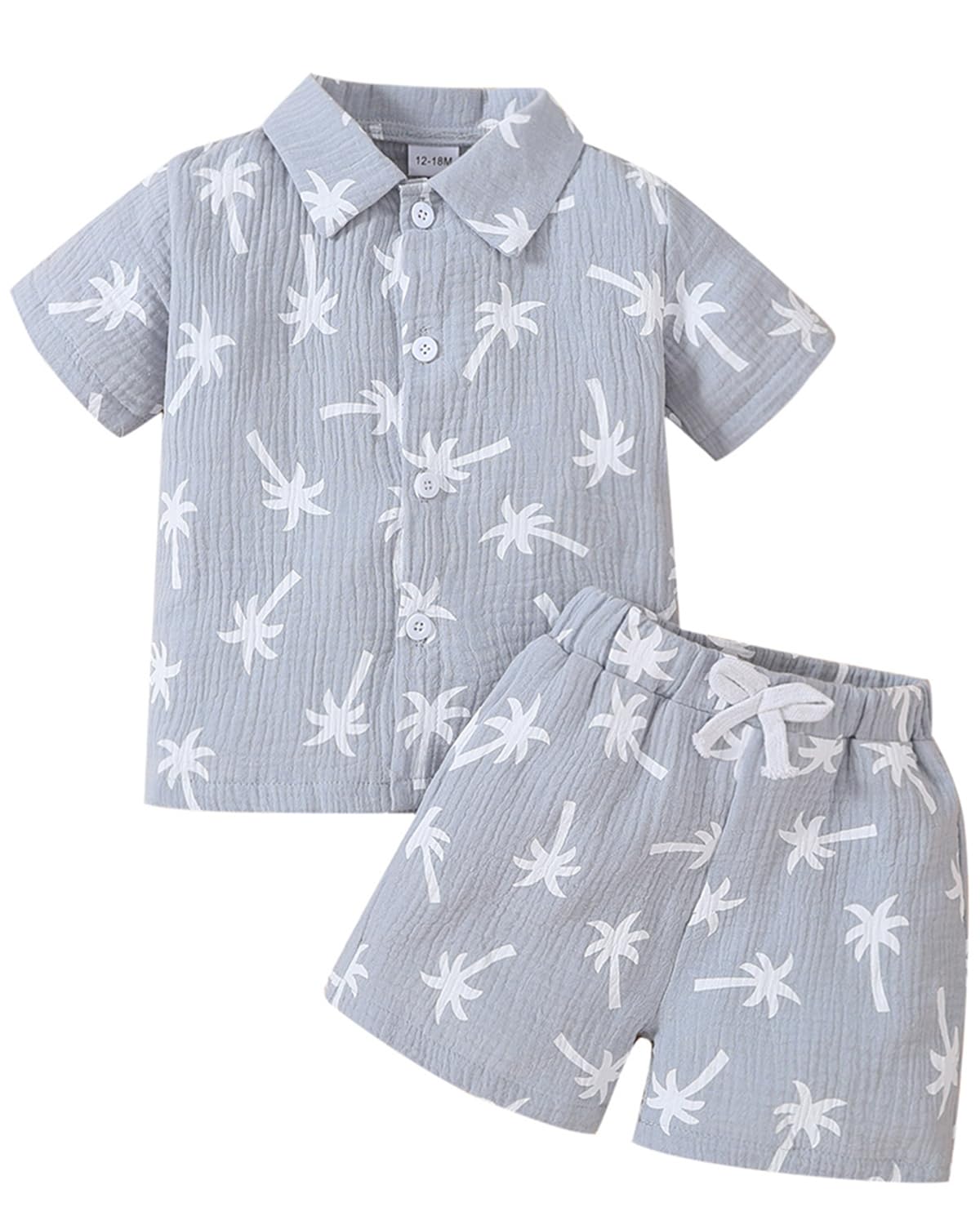 Yvowming Toddler Baby Boy Clothes Kids Summer Truck Print T Shirt Short Set with Pockets 0-4T