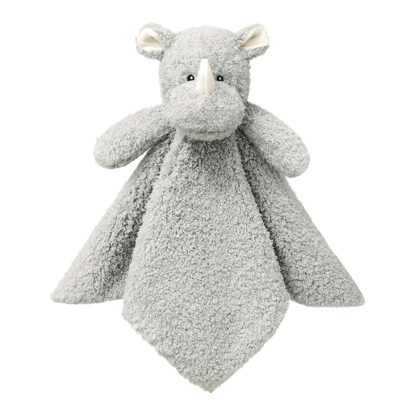 Baby Pink Rhino Soft Stuffed Animal Security Blanket, Plush Rhino Character Lovey Blanket, Baby Shower/Nursery Gift, Newborn Infant Toddler Snuggle Blankie for Boys Girls, 14 Inches