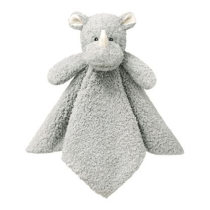 Baby Pink Rhino Soft Stuffed Animal Security Blanket, Plush Rhino Character Lovey Blanket, Baby Shower/Nursery Gift, Newborn Infant Toddler Snuggle Blankie for Boys Girls, 14 Inches