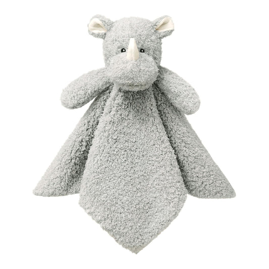 Baby Pink Rhino Soft Stuffed Animal Security Blanket, Plush Rhino Character Lovey Blanket, Baby Shower/Nursery Gift, Newborn Infant Toddler Snuggle Blankie for Boys Girls, 14 Inches