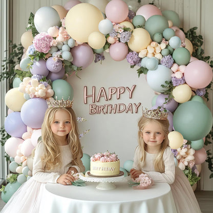 Dusty Green Nude Pink Balloons Arch Kit, Double Stuffed Pastel Balloon Arch Dark Light Green Blush Nude Cream White Sand Tan Pink Balloons for Wedding Birthday Party Woodland Baby Shower Decorations