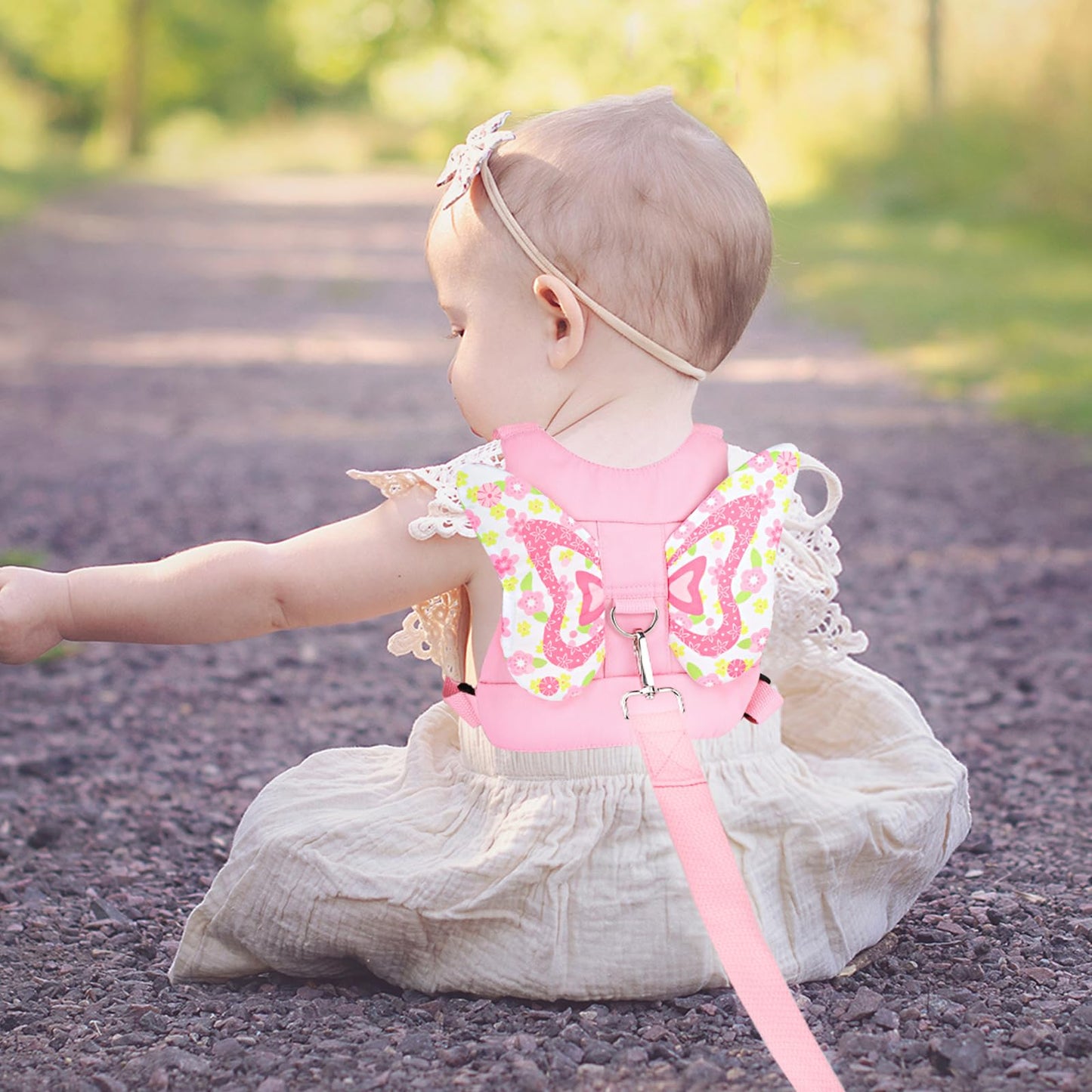 Accmor 3 in 1 Toddler Harness Leashes + Anti Lost Wrist Link, Kids Harness Children Leash for Girls, Child Anti Lost Leash Baby Cute Harness Belt Strap Hold Kids Close While Walking