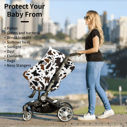 Cute Butterfly Baby Stuff Car Seat Covers Baby Multi-Use Car Seat Canopy Carrier Cover, Breathable Breastfeeding Cover Boys & Girls