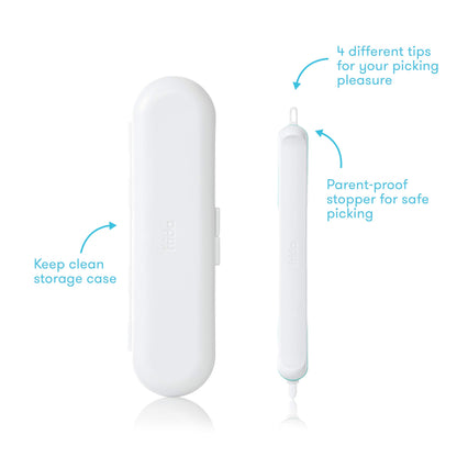 Frida Baby 3-in-1 Nose, Nail + Ear Picker by Frida Baby the Makers of NoseFrida the SnotSucker, Safely Clean Baby's Boogers, Ear Wax & More