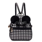 KL928 Girls Bowknot Polka Dot Cute Mini Backpack Small Daypacks Convertible Shoulder Bag Purse for Women