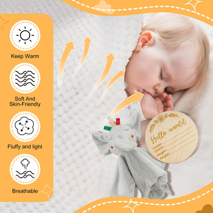 Baby Boy Gifts for Baby Shower, 10Pcs Newborn Baby Shower Boy Gift, Premium & Exquisite Welcome Baby Gift Basket Set Baby Boy Shower Gifts, Baby Boy Gift Basket Set & Baby Boy Gifts Set