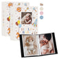 Lanpn Baby Photo Album 4x6 300 Pockets, Linen Newborn Bebe Ultrasound Photo Album with Memo Writing Area, Cover Photo Book, Picture Album for kids, Baby Girl Boy Memory Book Keepsake Colorful