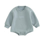 VISGOGO Newborn Infant Baby Boy Girls Oversized Romper Little Dude Sweater Onesie Coming Home Outfit Neutral Clothes