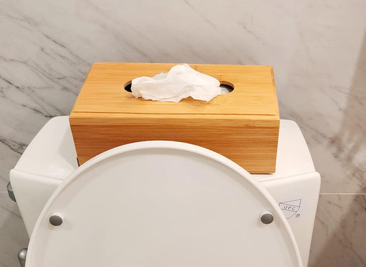 Baby Wipes & Tissue Wooden Dispenser Holder Box | Decorative Container, Reusable in Bathroom Farmhouse Bamboo. Décor Tissue Box Holder | Refillable Baby Wipes Dispenser