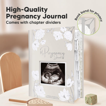 Pregnancy Journal, Pregnancy Announcements - 80 Pages Hard Cover Baby Books For Mom To Be Gift, Baby Memory Book Keepsake, Gender Reveal Gifts For New Moms, Mother's Day Gifts (Clay)