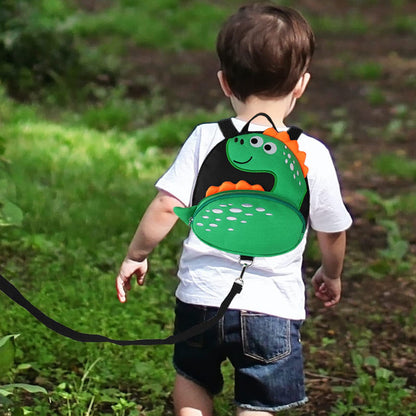 Accmor Toddler Harness Backpack Leash, Cute Dinosaur Backpacks with Anti Lost Wrist Link, Cute Mini Child Backpack Wristband Tether Strap and Protection Leashes for Boys Girls Aged 1-3 Years