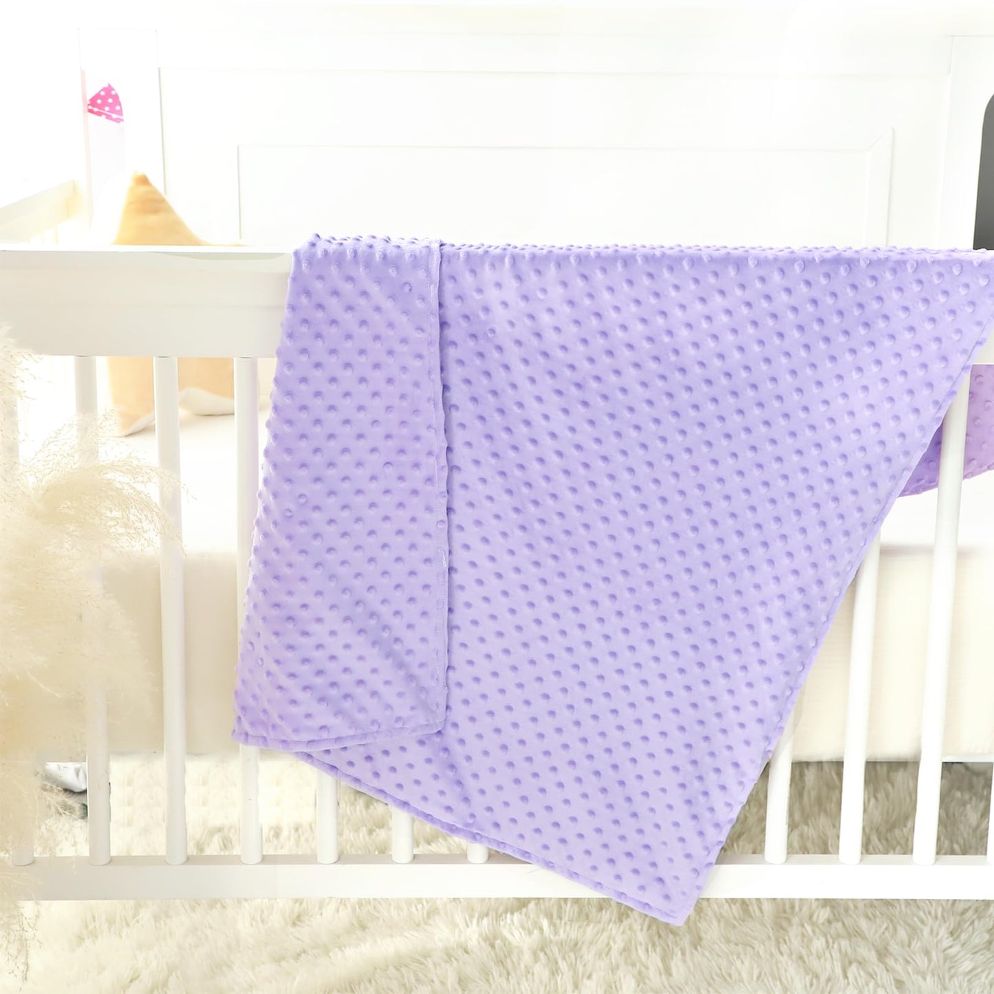 Baby Blanket for Girls, Soft Toddler Blanket 30 x 40 Inch, Newborn Blankets for Nursery, Stroller, Toddler Bed, Carseat, Double Layer, Pink